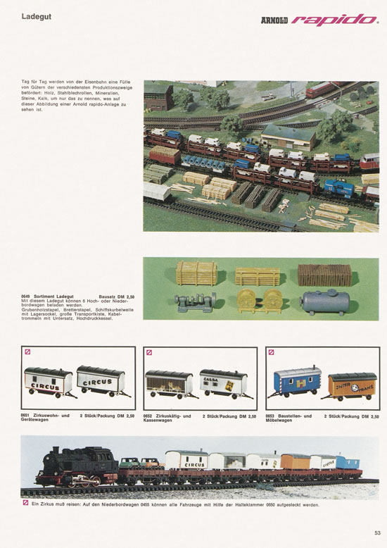 Arnold rapido Katalog 1968-1969