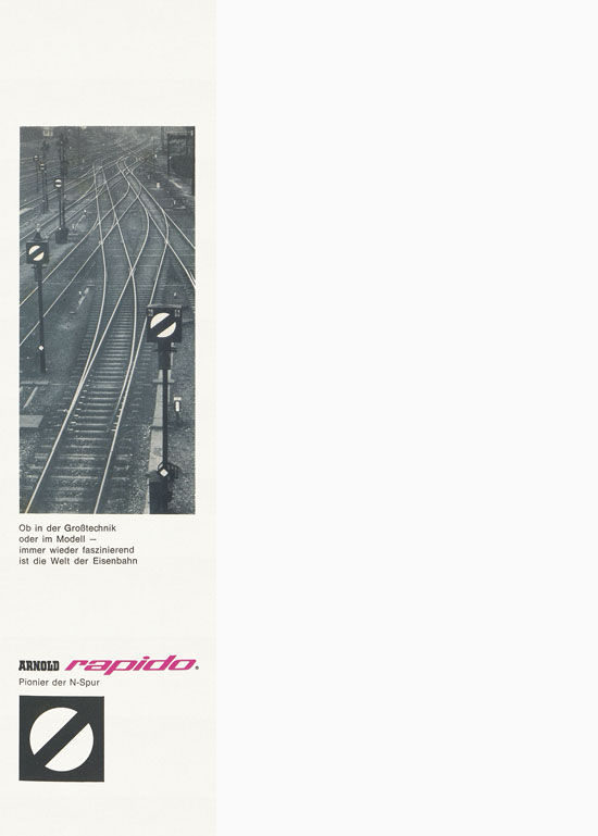 Arnold rapido Modellbahnkatalog 1969-1970