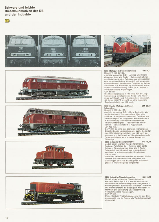 Arnold rapido Modellbahnkatalog 1969-1970