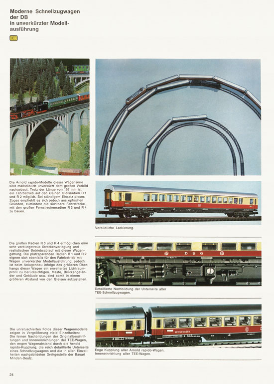 Arnold rapido Modellbahnkatalog 1969-1970