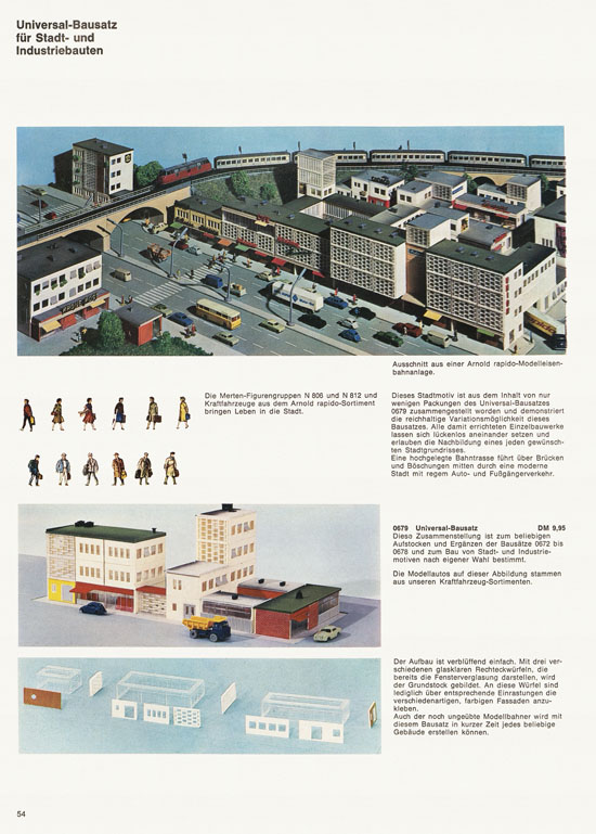 Arnold rapido Modellbahnkatalog 1969-1970