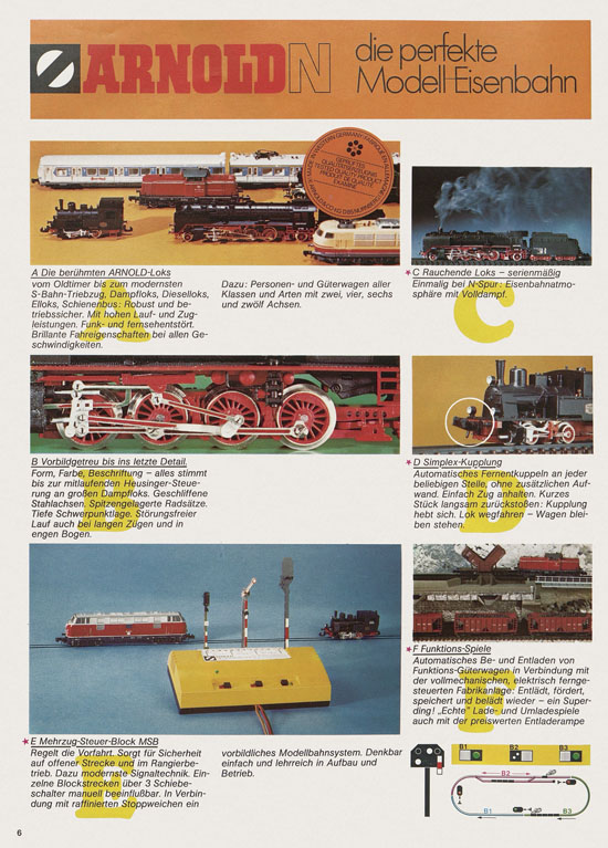 Arnold N Modelleisenbahn-Katalog 1975-1976