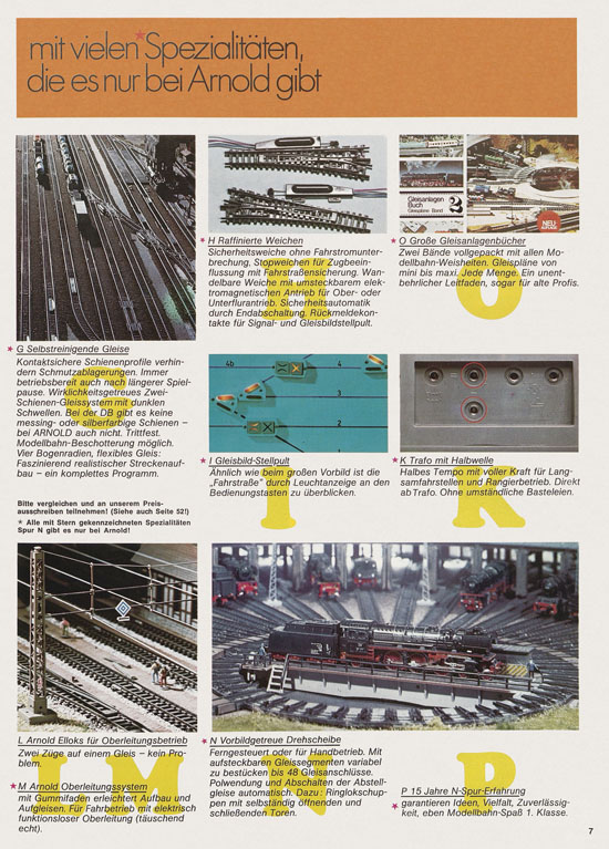 Arnold N Modelleisenbahn-Katalog 1975-1976