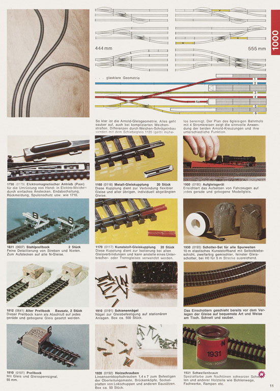 Arnold N Modelleisenbahn-Katalog 1975-1976