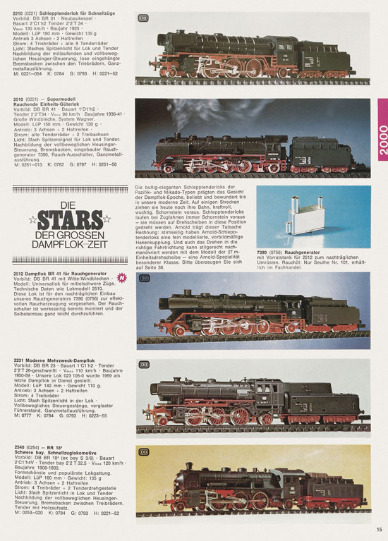 Arnold N Modelleisenbahn-Katalog 1975-1976