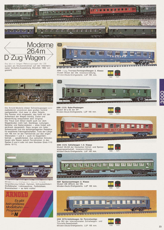 Arnold N Modelleisenbahn-Katalog 1975-1976