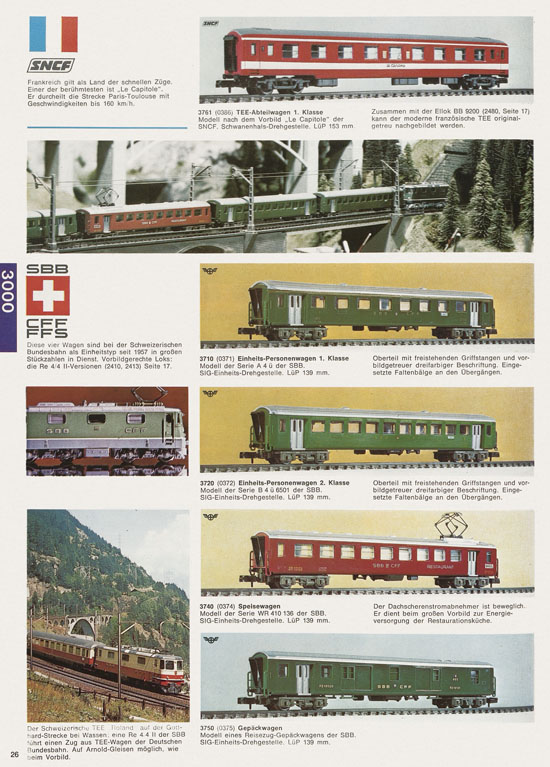 Arnold N Modelleisenbahn-Katalog 1975-1976