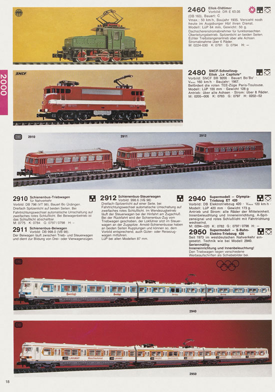 Arnold Katalog N-Modellbahnen 1978-1979