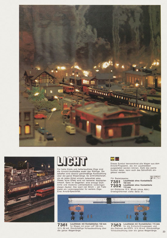 Arnold Katalog N-Modellbahnen 1978-1979