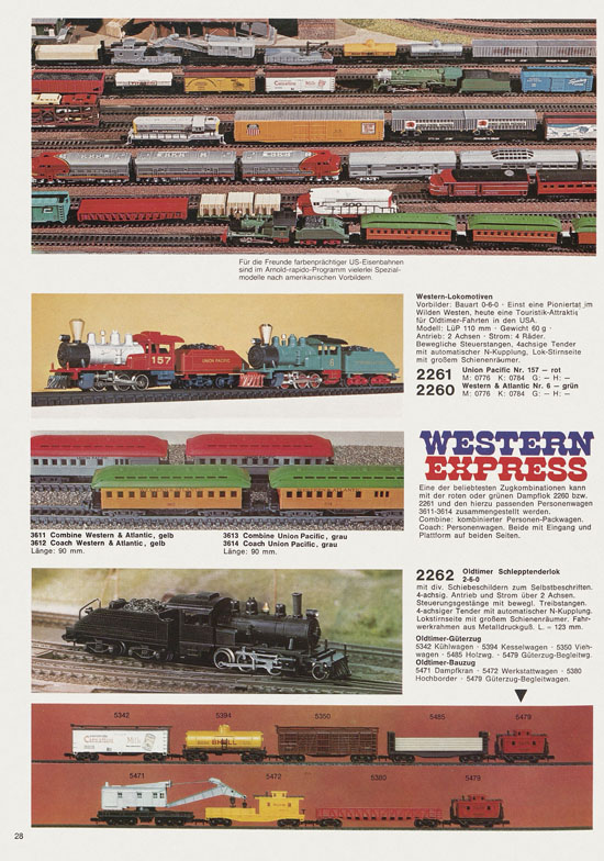 Arnold Katalog N-Modellbahnen 1978-1979