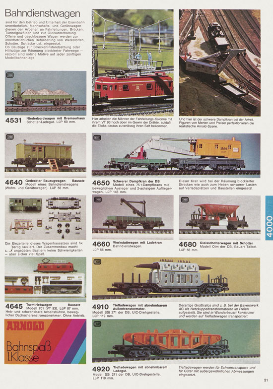 Arnold Katalog N-Modellbahnen 1978-1979