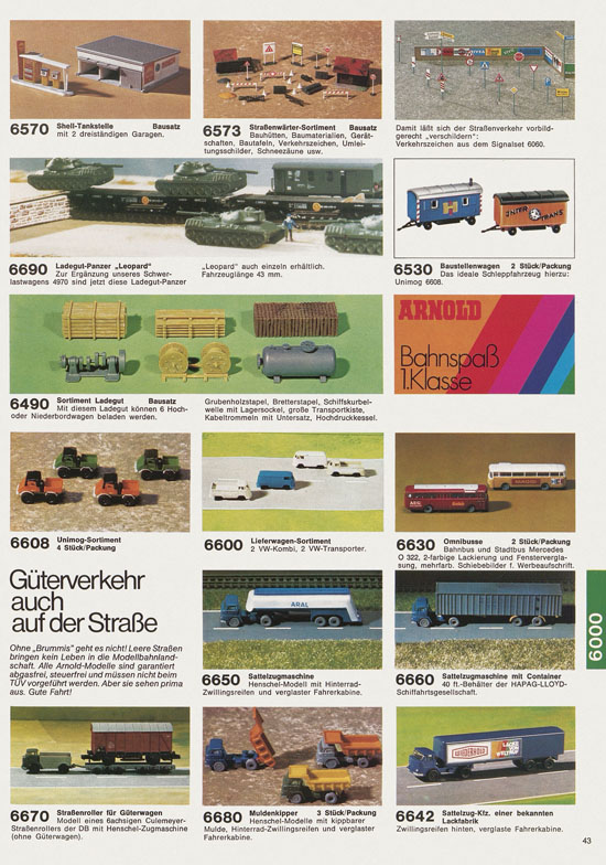 Arnold Katalog N-Modellbahnen 1978-1979