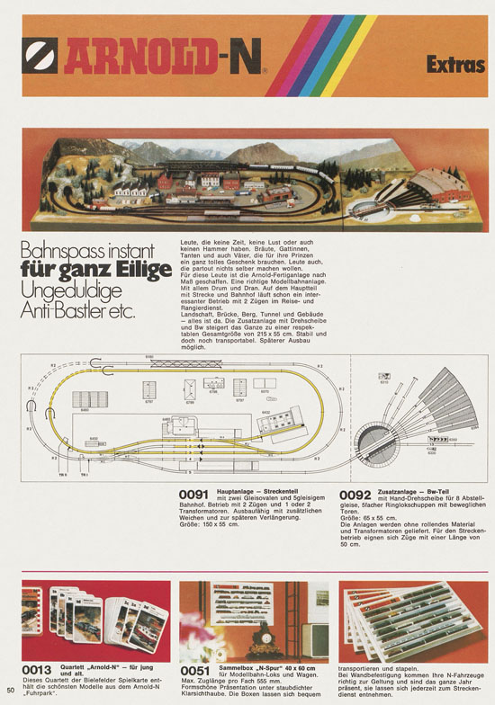 Arnold Katalog N-Modellbahnen 1978-1979