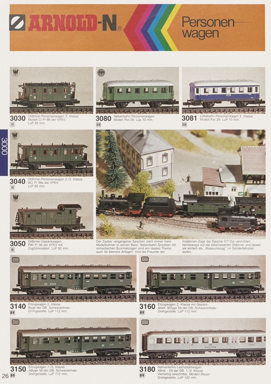 Arnold Katalog N-Modellbahnen 1979-1980