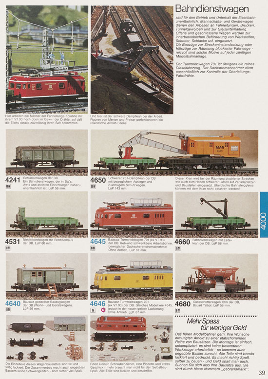 Arnold Katalog N-Modellbahnen 1979-1980