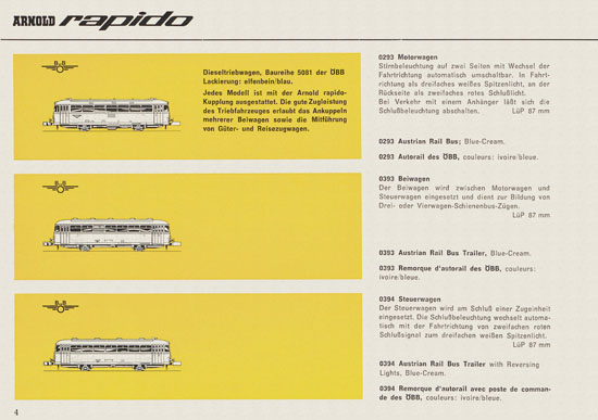 Arnold rapido Neuheiten 1967