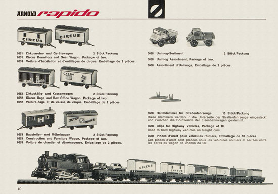 Arnold rapido Neuheiten 1968