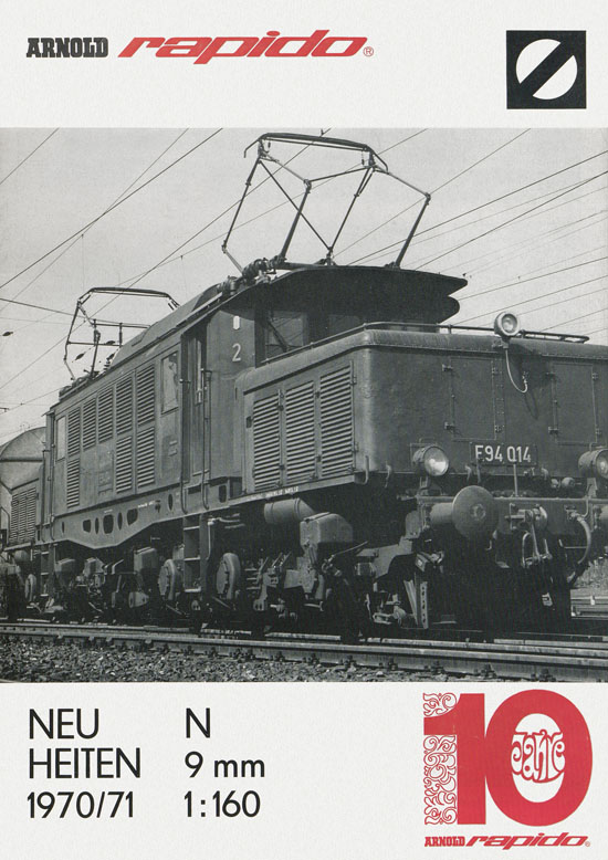 Arnold rapido Neuheiten 1970-1971