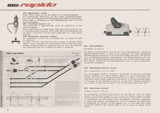 Arnold rapido Neuheiten 1965