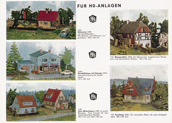 Auhagen Bausätze Katalog 1970