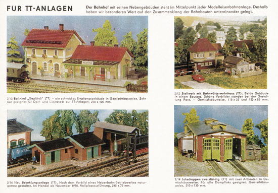 Auhagen Bausätze Katalog 1971