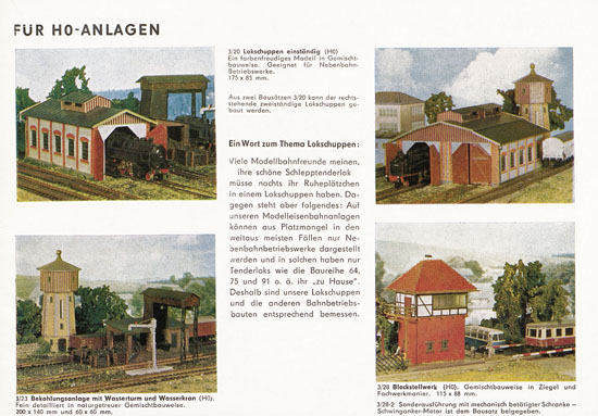 Auhagen Bausätze Katalog 1971