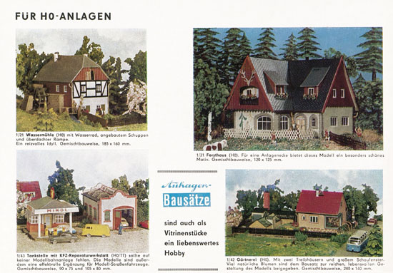 Auhagen Bausätze Katalog 1971