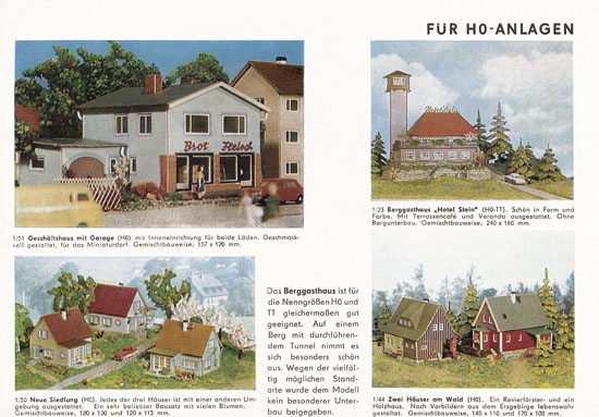 Auhagen Bausätze Katalog 1971