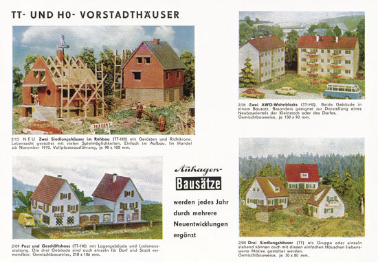 Auhagen Bausätze Katalog 1971