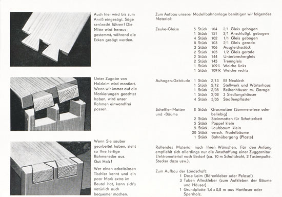 Auhagen Bausätze Katalog 1971