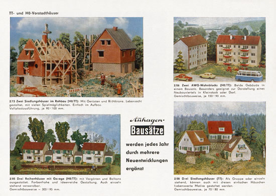 Auhagen Bausätze Katalog 1972