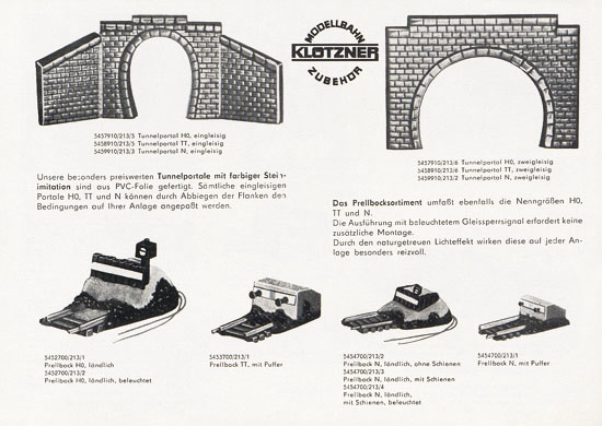 Auhagen Bausätze Katalog 1972