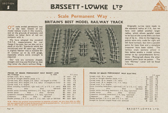 Bassett-Lowke Gauge 0 Scale Model Railways 1948