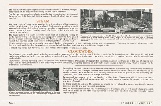 Bassett-Lowke Gauge 0 Scale Model Railways 1952