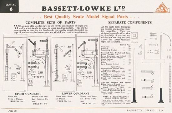 Bassett-Lowke Gauge 0 Scale Model Railways 1952