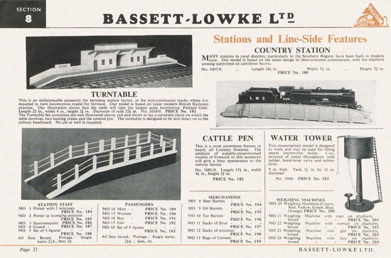 Bassett-Lowke Gauge 0 Scale Model Railways 1952