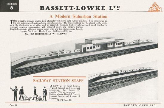 Bassett-Lowke Gauge 0 Scale Model Railways 1952