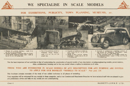 Bassett-Lowke Gauge 0 Scale Model Railways 1952