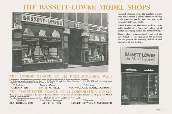 Bassett-Lowke Gauge 0 Scale Model Railways 1953