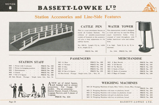 Bassett-Lowke Gauge 0 Scale Model Railways 1953