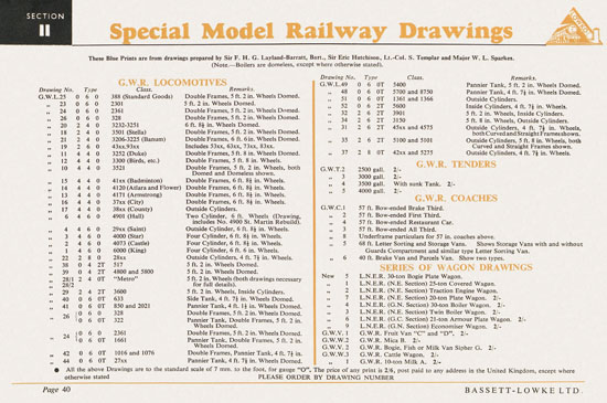 Bassett-Lowke Gauge 0 Scale Model Railways 1953