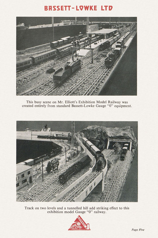 Bassett-Lowke Model Railways Gauge 0 and Gauge 00 catalog 1954