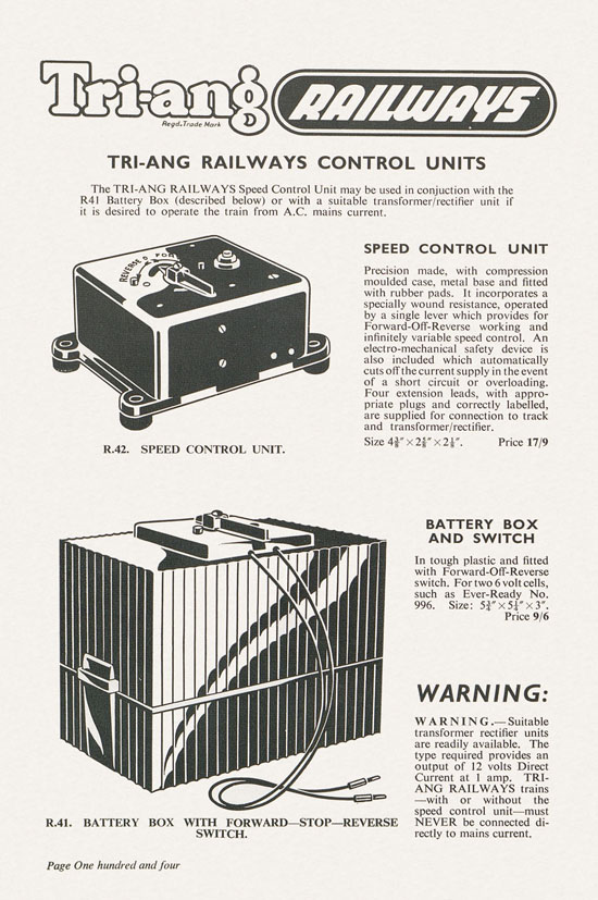 Bassett-Lowke Model Railways Gauge 0 and Gauge 00 catalog 1954