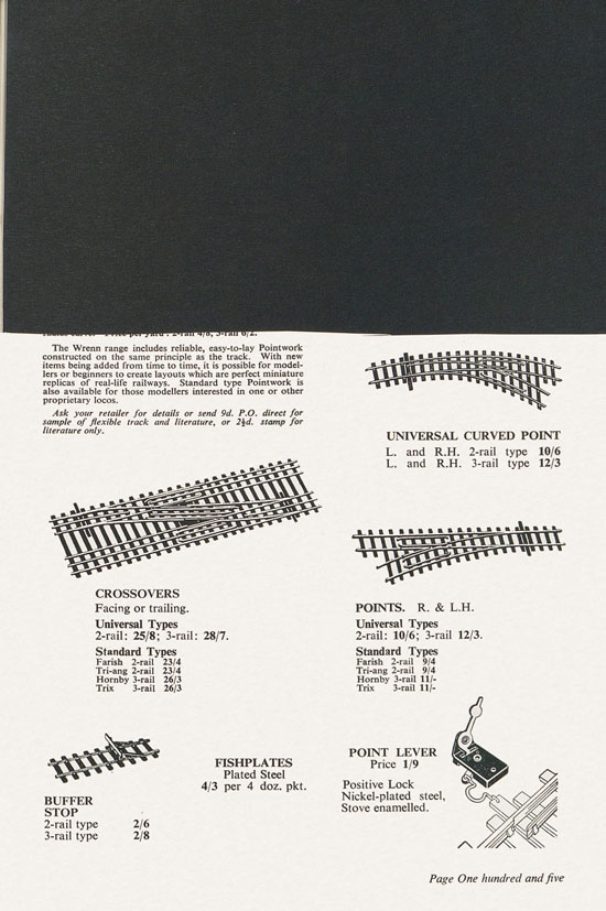 Bassett-Lowke Model Railways Gauge 0 and Gauge 00 catalog 1954