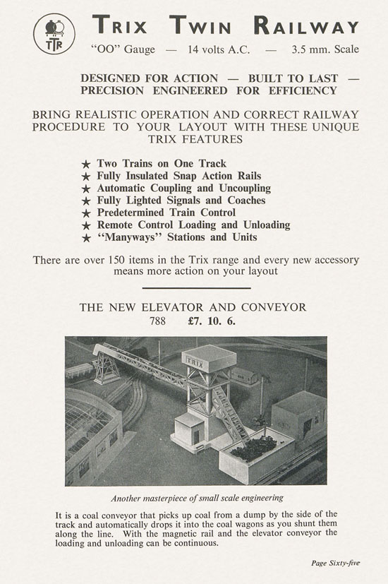 Bassett-Lowke Model Railways Gauge 0 and Gauge 00 catalog 1954