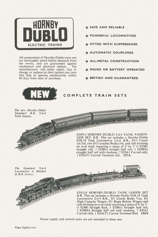 Bassett-Lowke Model Railways Gauge 0 and Gauge 00 catalog 1954