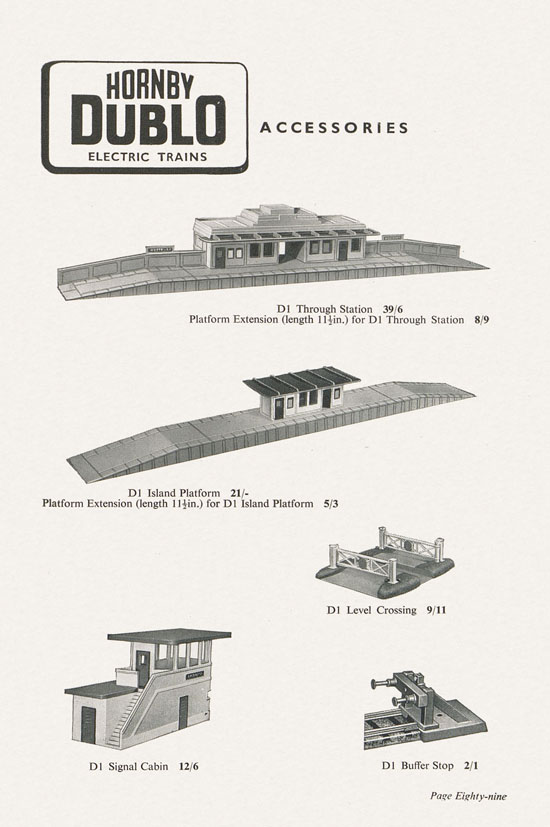 Bassett-Lowke Model Railways Gauge 0 and Gauge 00 catalog 1954