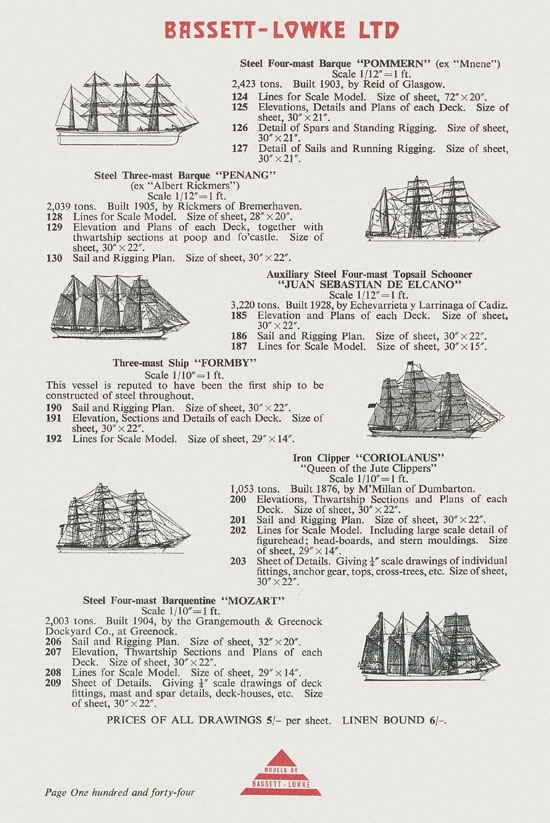 Bassett-Lowke Model Railway and Engineering catalogue 1959