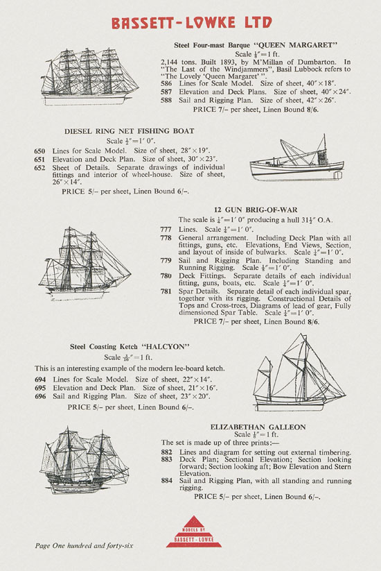 Bassett-Lowke Model Railway and Engineering catalogue 1959