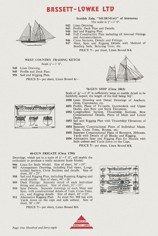 Bassett-Lowke Model Railway and Engineering catalogue 1959